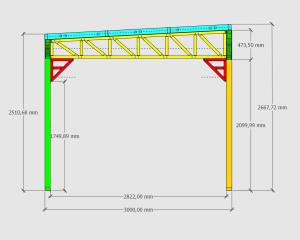 Garagem 3m x 5,7m
